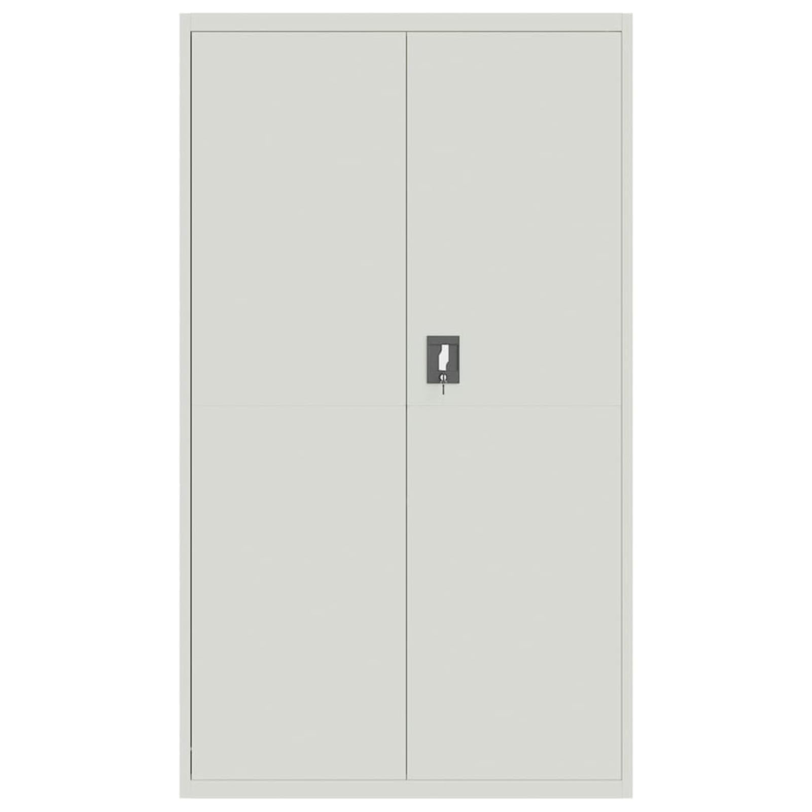 LAPOOH Armadio Classificatore Grigio Chiaro 105x40x180 cm in Acciaio,Armadi Archivio,Armadio Classificatore,Armadi da Ufficio,Schedario da Ufficio -339769
