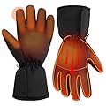HLTWCLO Heated Gloves for Men Women, Touchscreen Electric Waterproof Heating Gloves for Cycling Camping Motorcycle Driving Hiking Skiing Snowboarding Outdoor Winter Sport