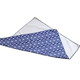 Furoshiki klebriges großes skandinavisches Design Bento Wrap Lunch Cloth Japanische Furoshiki (45×45, Hemp leaf blue)