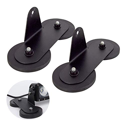 RIGIDON 2 Pièces Fort magnétique support, magnétique base ventouse support pour led light barre, barre lumineuse led, phare de travail, pour offroad voiture camion...
