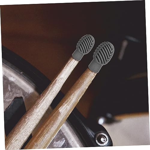 HANABASS 2pcs Silicone Drumstick Caps Mute Tips Drumstick Protectors for Silent Practice Portable Drum Set Accessories Compatible 7A 5A miniatura 3