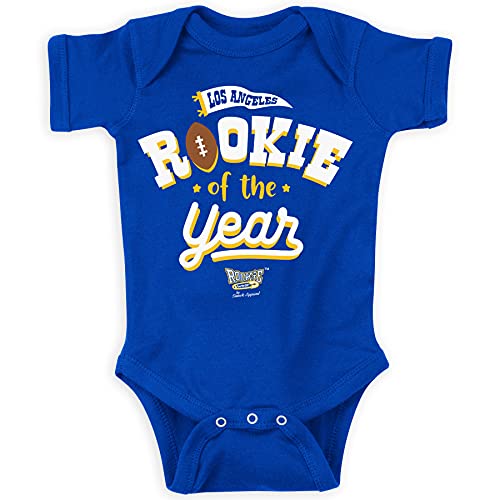 Image of Rookie of The Year Baby Apparel for Los Angeles Royal Football Fans (NB-7T) (Royal Onesie, Newborn)