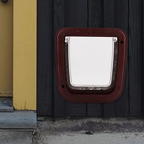 Dolity Porta de para cães com função de travamento do portão de do mini acesso fácil de instalar res