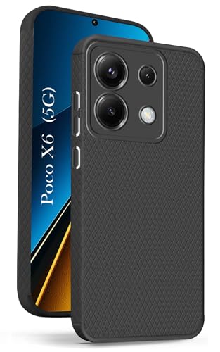 Image of Jkobi Back Cover Case for Poco X6 5G (Liquid Silicone | Side Grip | Camera Protection)