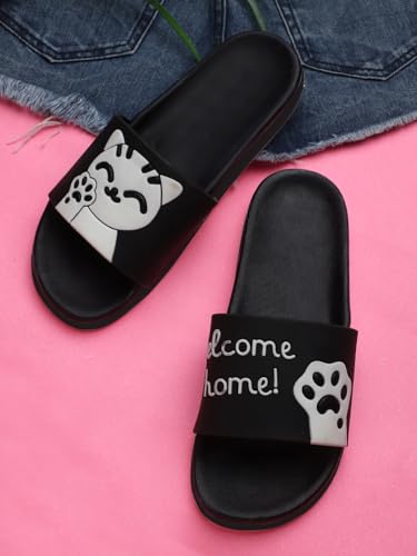 Image of Pampy Angel Welcome Women's Flip Flops Slides Back Open Household Comfortable Slippers