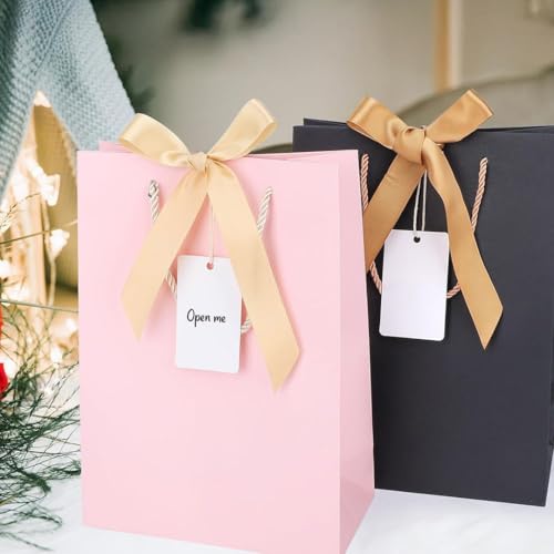 Image of CVANU White Kraft Paper Hanging Rectangle Shaped Tags (200pcs) with Jute Twine for Wedding| Write Blessings| Thanksgiving| Gift Decor (3.5inch X2.3inch)