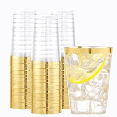 Clear with Gold Rims