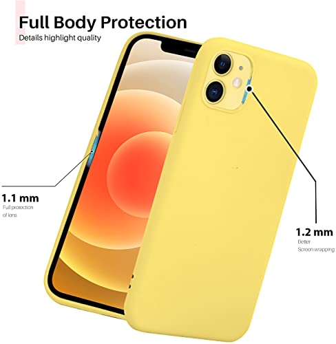 Image of DIZORO Back Cover for iPhone 11 (Silicone | Yellow | Solid)