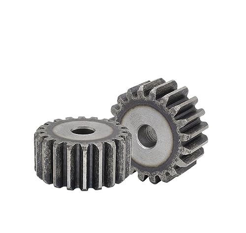 Bevel Gear Pinion Hardware Mechanical 1pcs Flat Gear 2M-21/22/23/24/25/26/27/28/29/30T Carbon Steel Cylindrical Gear(2M26T - Bore 12 mm)