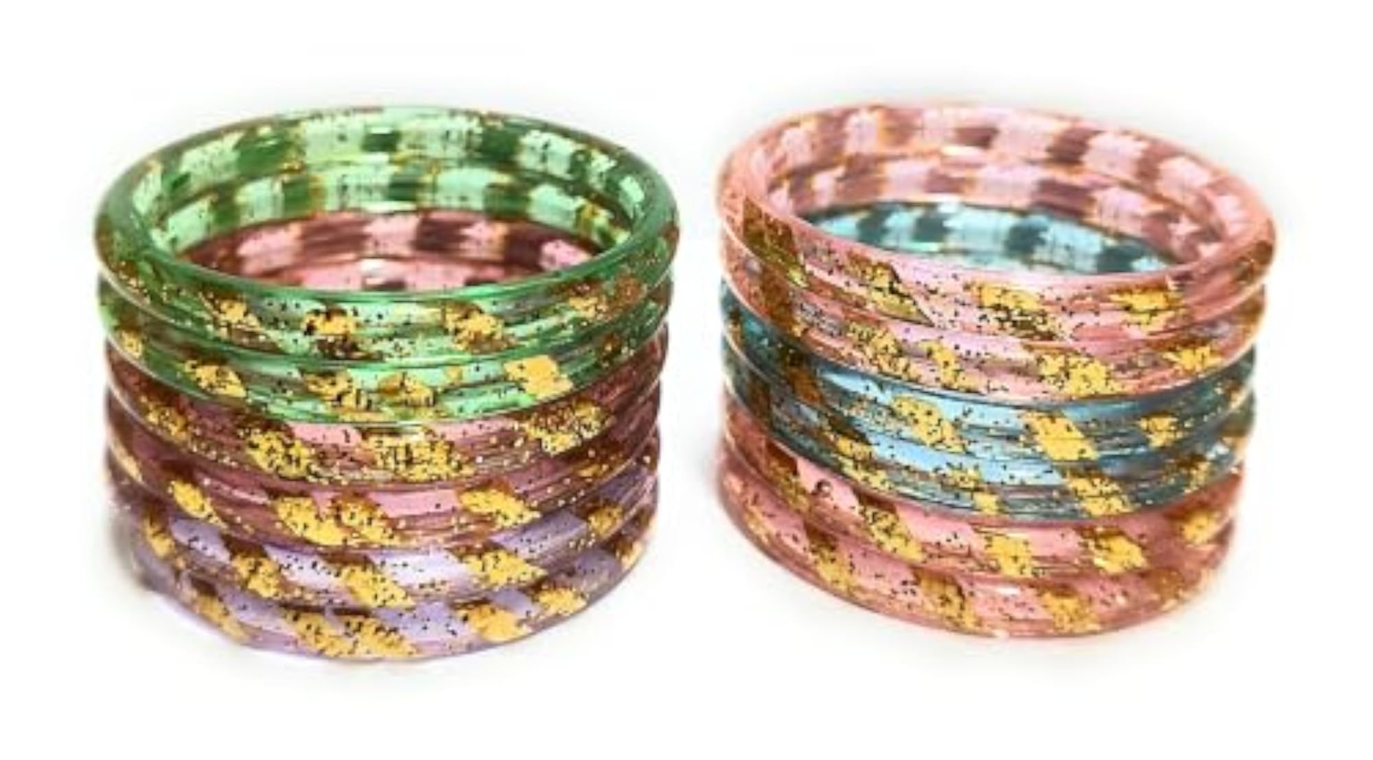 Baby Girl Child Multicolour Plastic Bangles Set