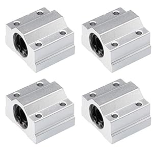 sourcing map SCS10UU Linear Ball Bearing Slide Block Units, 10mm Bore Dia (Pack of 4)