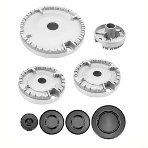 Kit de brûleur à gaz couronne et capuchon concave pour plaque de cuisson - 4