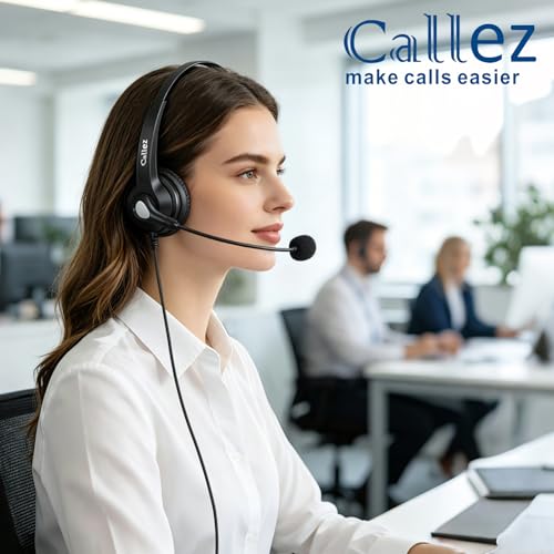 Auriculares RJ9 para teletrabajo y llamadas claras en Polycom Mitel 2