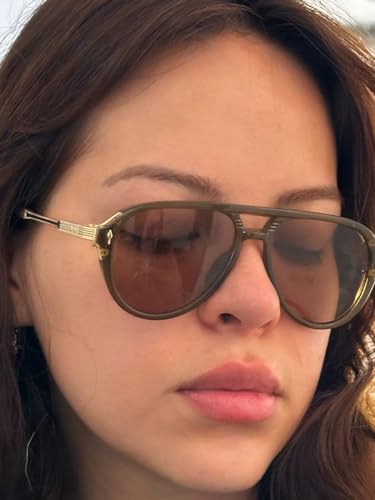 AIEYEZO Retro Aviator Sunglasses for Men Women Classic Military Pilot Sun Glasses 90s Vintage Shades2