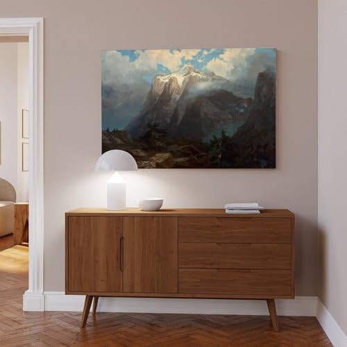 Impression sur toile Mount Brewer Albert Bierstadt de qualité musée - 7
