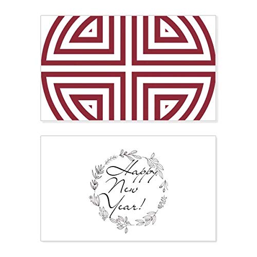 Tarjeta de felicitación de año nuevo con relieve del símbolo chino tradicional