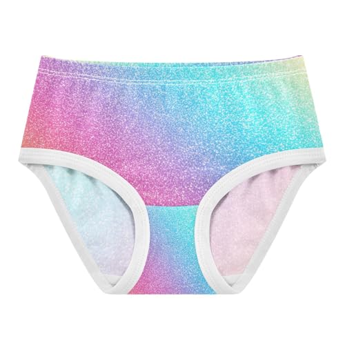 Wusikd Colorful Glitter Girls' Underwear Cotton Girls Briefs Soft Toddler Underwear 5T