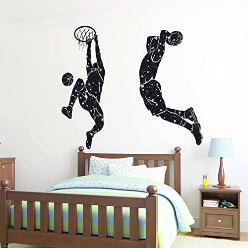 Vinilos decorativos de baloncesto removibles sin residuos miniatura 6