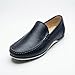Imagen de Zapatos Mocasines Hombre Cuero y Nobuck: Estilo Castellano de Vestir sin Borlas