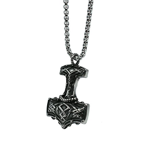 GANG SHI DAI Original Pirate Amulet Sheepshead Raytheon Hammer Titanium Steel Pendant Necklace