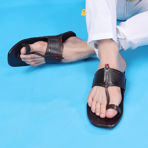 Image of Kolhapuri Chappal for Men| Kolhapuri Slippers for Men| kolapuri chapal Men| Leather Slippers for Men| Leather Chappal for Men-AB-Parent A13
