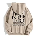 Sudadera con capucha para mujer, cálida, informal, gruesa, cómoda, suave, deportiva, elegante, informal, de moda, sudadera con capucha, acogedora sudadera de forro polar con cremallera, Beige8, S