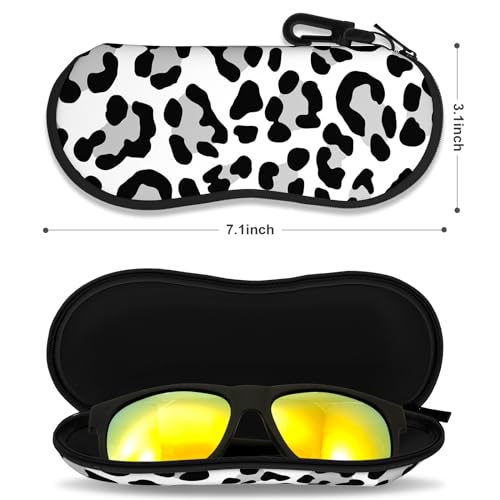 Image of Sunglasses Soft Case, Ultra Light Portable Neoprene Zipper Glasses Case for Men Women