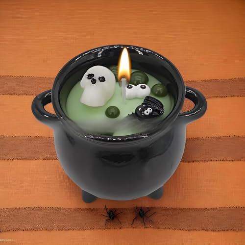 Vela de Halloween de soja sin humo negro para casa encantada 3