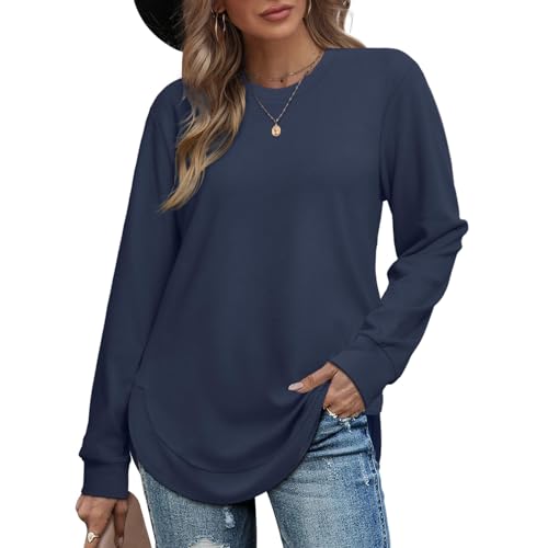Listado de Jerséis para Mujer los 5 más buscados. 42 BIMOZY Sudaderas para Mujer,Camisetas de Manga Larga, Jersey de Cuello Redondo,Tops HolgadosTops de Mujer para Otoño e Invierno Que Combinan con Todo (MX/US, Alfa, XX-Grande,...