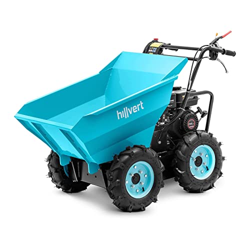 hillvert HT-MD-400 - Carriola motore 6,5 CV, 400 kg, minidumper carriola con motore carriola con azionamento