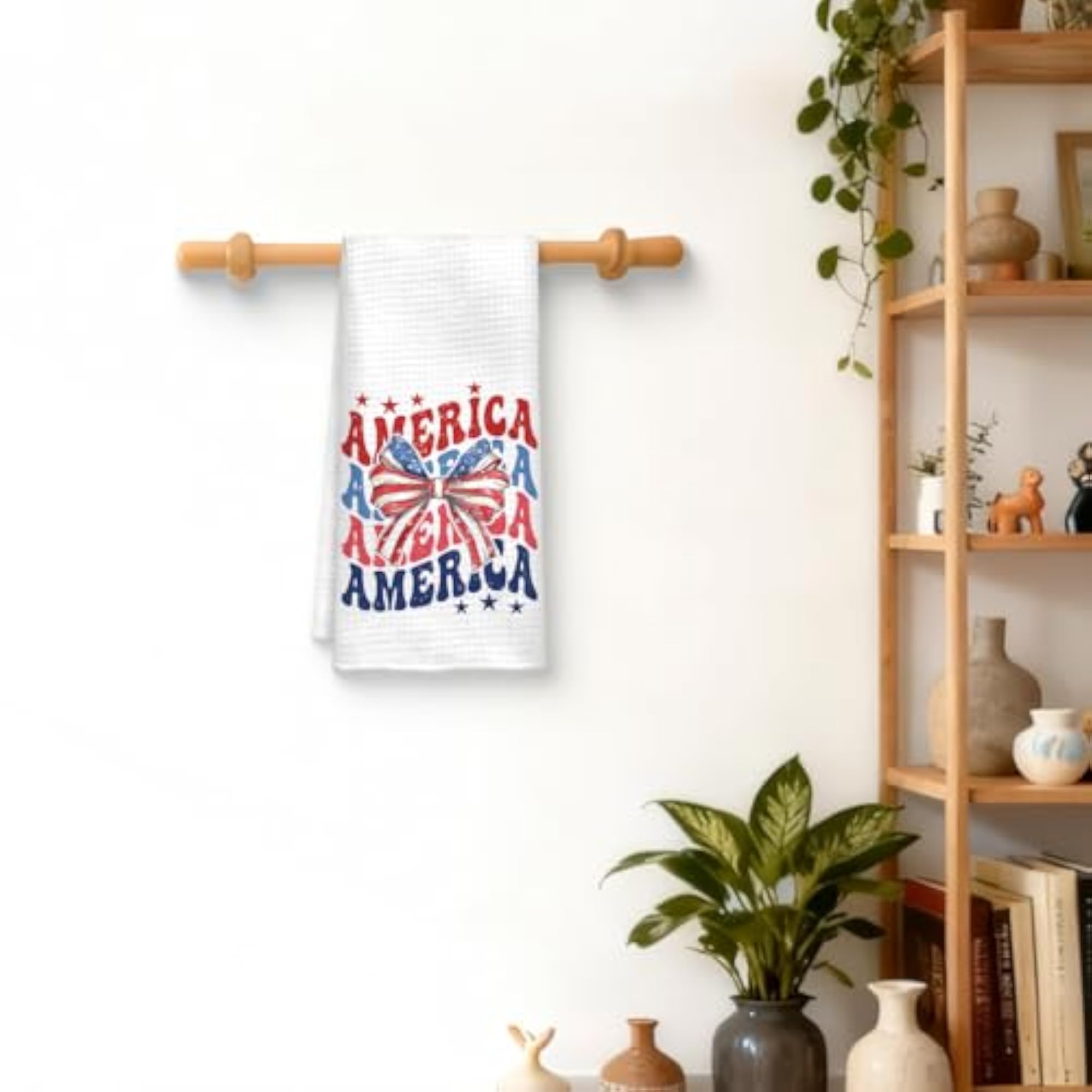 Patriotic 4th of July Kitchen Towels, Americana Decor