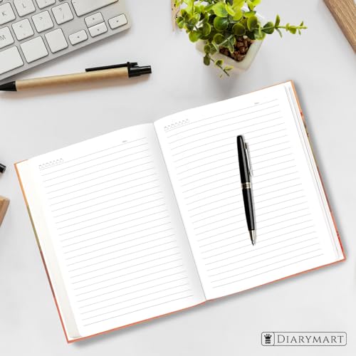 Image of Hard Bound Notebook for Girls & Women | A5 Ruled Journal | 192 Pages | 80 GSM Premium Paper | Designer Laminated Cover | Ribbon Bookmark | Notebook for School, College, Office, Journaling & Note Taking (DM4018)