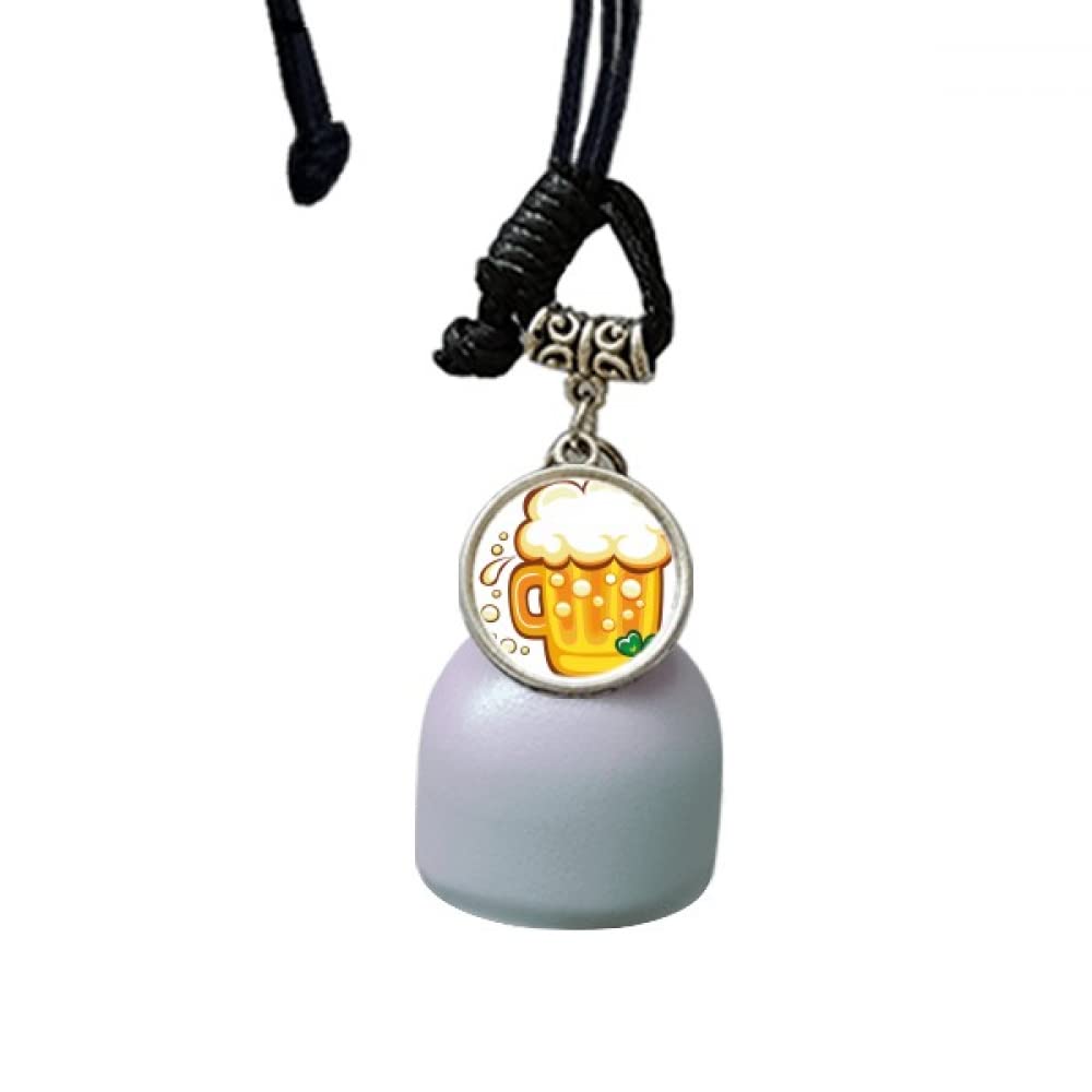 Campana de coche Irlanda y trébol amarillo regalo de San Patricio