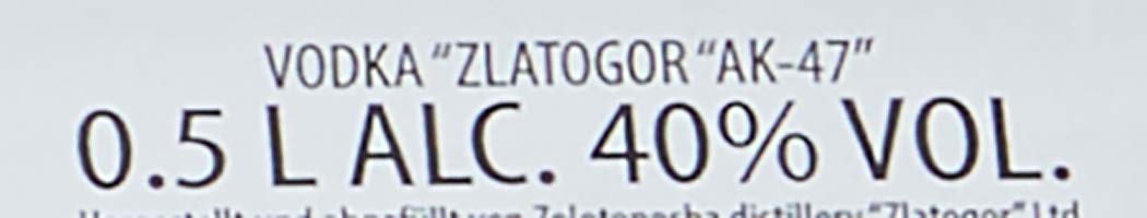 Absolute STANDART AK-47 Vodka 38% 0,5 l