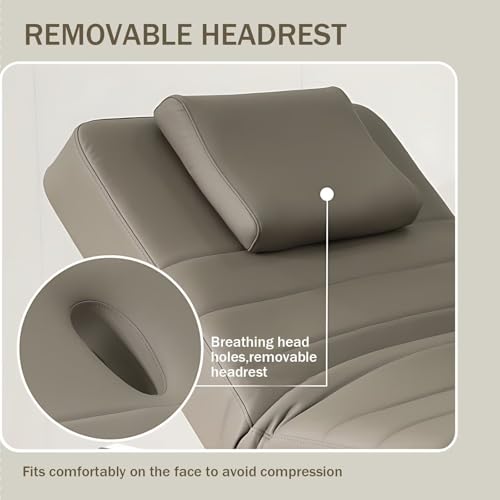 Larnavo Massage Table - Electric Massage Table Includes Luxury and Modern Style,Facial Beauty & SPA Bed with Height and Angle Adjustable, Double Column Base - Image 4