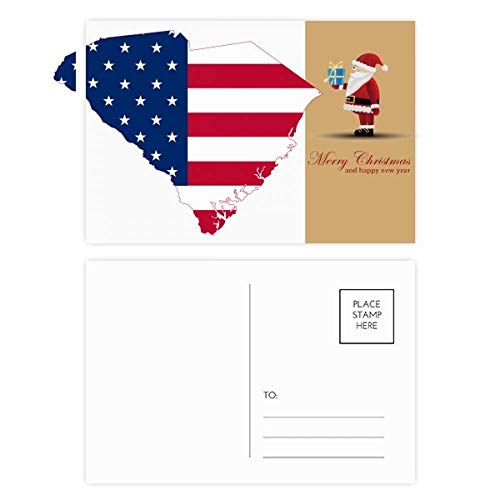 Cartes postales Pere Noel lot de 20 avec cartes de remerciement etoiles rigides