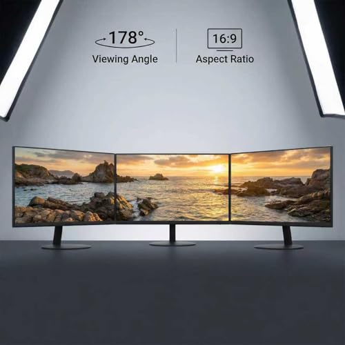 Image of 27 Inch Monitor - 1080P, VA, Full HD, Frameless, 100Hz, 1ms, Adaptive-Sync, for Working and Gaming, Low Blue Light, Flicker Free, HDMI, VESA Mountable (100x100mm)