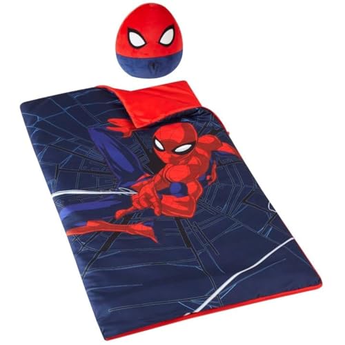 Idea Nuova Garçon Slumber Schlummer et Coussin, Spiderman, 54 x 30 cm