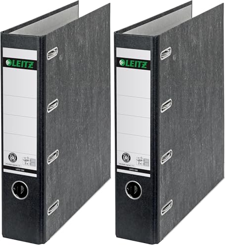 Classeur double levier A5 paysage noir Leitz pour archiver