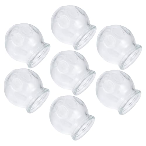 CLISPEED 7pcs Quality Glass Cupping for Home Use Chinese Cupping Therapy Device Easy to Use and Store