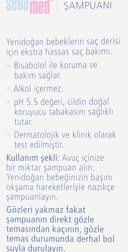 Sebamed Baby pH 5.5 Bisabolol İçerikli Koruma ve Bakım Sağlayan Yenidoğan Bebek Şampuanı 500 ml - Görsel 5