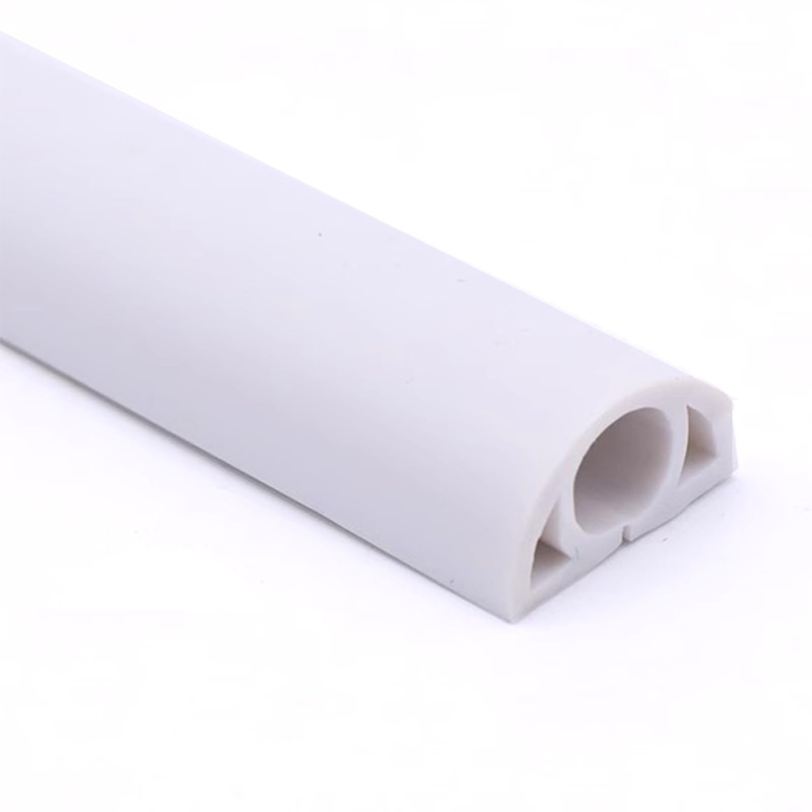 Canalina passacavi autoadesiva, canalina semicircolare da pavimento, 1 m multicolore (rosso)(White)
