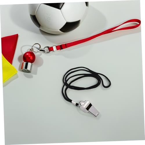 Set 6 silbatos de acero inoxidable con cordón para entrenadores miniatura 5