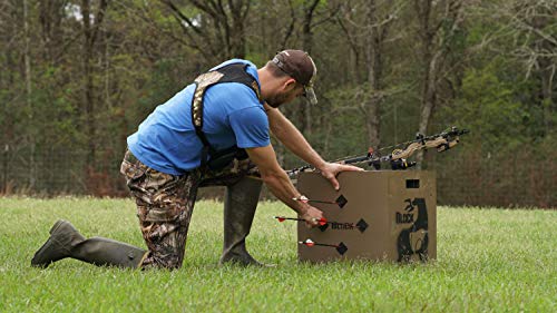 Block 6-Sided Arrow Archery Target With Polyfusion Technology, Black, 18 X 18 X 16 (B56700) & Flambeau Outdoors 6461Sc Safe Shot Bow Case, Portable Bow Storage,Black #TOP3