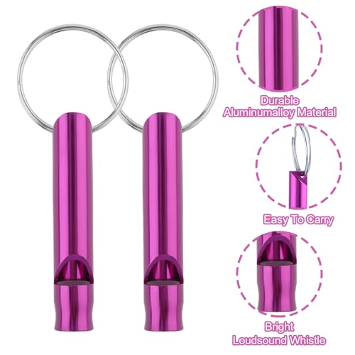 12Pcs-Aluminium-Safety-Whistle-Keychain-Emergency-Whistle-Survival-for-Camping-Hiking-Loud-Whistle-Emergency-for-Women-Defense-Outdoor-Sports-Boating-Hunting-Self-Defense-Whistle