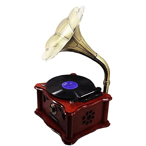 JRZTC Vintage Classique Rétro Phonographe Gramophone Tourne-Disque Vinyle Platine Bluetooth 4.2, Aux-in/USB/FM Radio… - Les Beatles, Paul McCartney, John Lennon, RIngo Starr, George Harrison JRZTC Vintage Classique Rétro Phonographe Gramophone Tourne-Disque Vinyle Platine Bluetooth 4.2, Aux-in/USB/FM Radio…