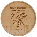 「 ワンピース 」 サンジ 麦わらの一味 木製 コースター 約9cm 125552
