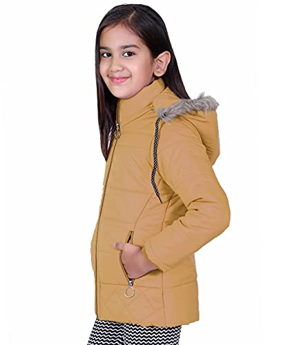 Image of Brazo Full Sleeve Solid Winter Wear Jacket for Girls