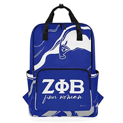 BBGreek Zeta Phi Beta Sorority Parafernalia - Mochila universitária, coleção de bolsas de livros - Fornecedor oficial, Pomba, one-size