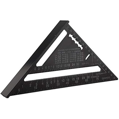 7-zoll Winkelmesser Aluminiumlegierungs Oxidations Dreieck Winkel Winkelmesser Führer Lineal Messgerät Cover